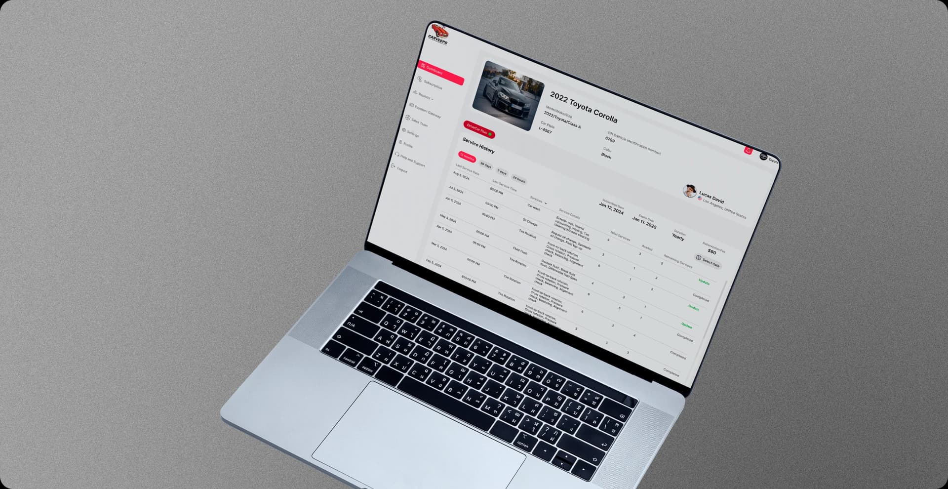 Carveeps mobile app screen displaying user profile features and social networking interaction tools.